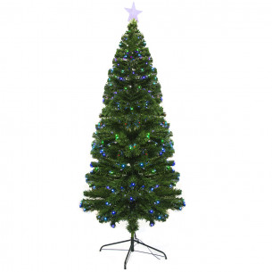Albero di Natale in fibra ottica 180 cm