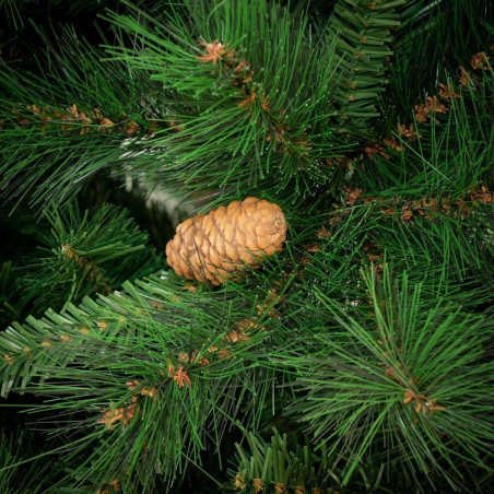 Albero di Natale realistico Amazzonia New con pigne Flora rami