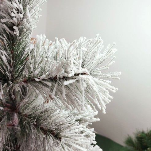Albero di Natale innevato Des Alpes 150 cm Flora ramo