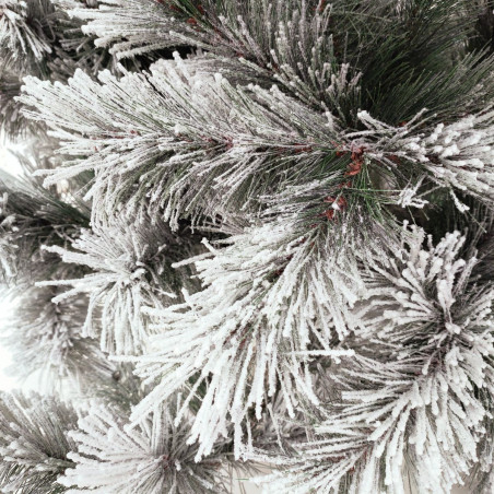 Albero di Natale innevato Des Alpes 150 cm Flora dettaglio rami