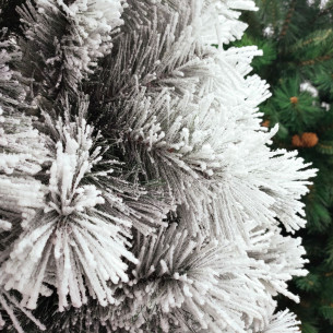 Albero di Natale innevato Des Alpes 210 cm Flora 2