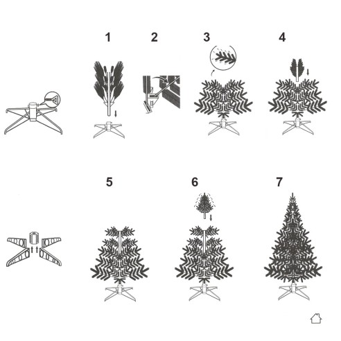 istruzioni montaggio albero ad ombrello