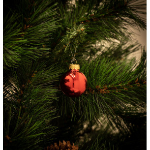 Palline di Natale in vetro multicolore Ø 4 cm confezione da 12 pezzi 2