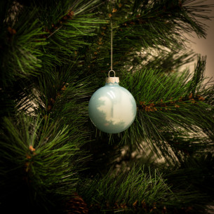 Palline di Natale in vetro multicolor Ø 4 cm conf da 12 pz 2