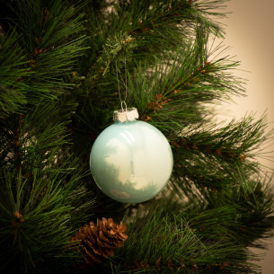 Palline di Natale in vetro multicolor Ø 8 cm confezione da 6 pezzi 2
