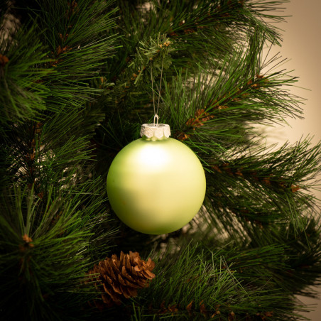 Palline di Natale in vetro multicolor Ø 8 cm confezione da 6 pezzi