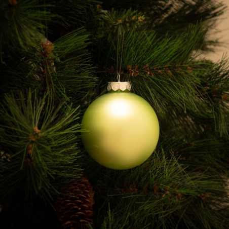 Palline di Natale in vetro multicolor Ø 8 cm confezione da 6 pezzi