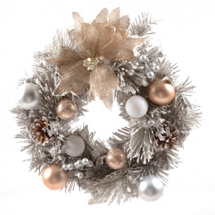Corona di Natale Champagne bliss Ø 35 cm Mercury