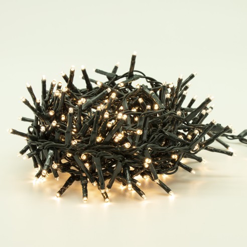 Luci di Natale 100 LED bianco caldo 8 funzioni 5 m Domus Light