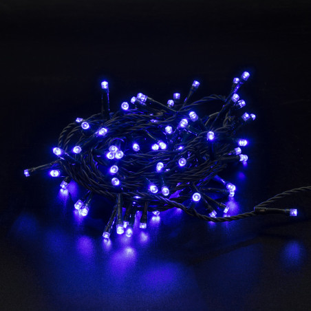 Luci di Natale 100 LED blue 8 funzioni 5 m Domus Light