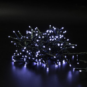 Luci di Natale grappolo cavo verde 800 LED bianco freddo 8 funzioni 16 m Domus Light 2