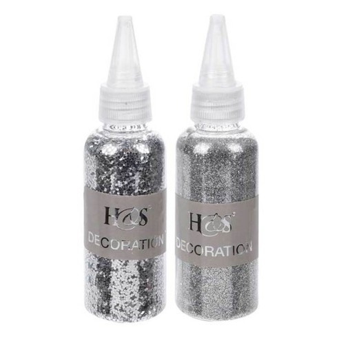 Glitter argento per decorazioni 40 g assortito H&S Collection