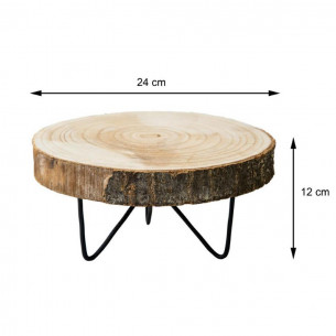 Alzata in legno 24x24x12 cm H&S Collection 2