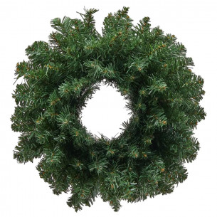 Corona di Natale verde effetto aghi di pino Ø 60 cm Flora