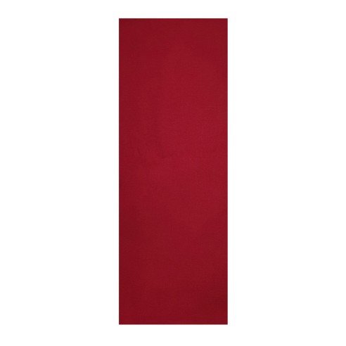 Runner tavolo natalizio rosso con gnomi 40x100 cm retro
