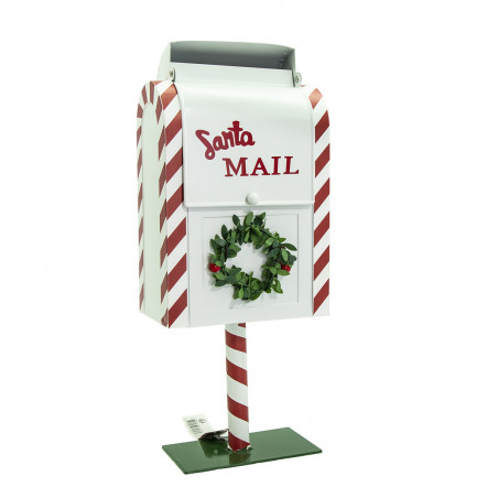 Cassetta posta natalizia 15x37 cm bianco H&S Collection