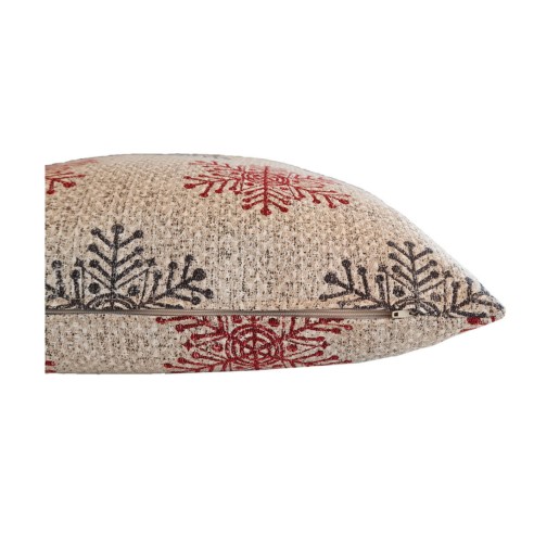 Cuscino natalizio fiocco neve 45x45 cm sfoderabile