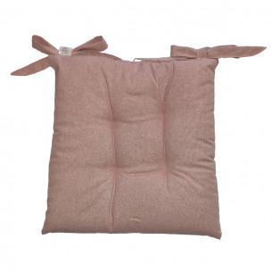 Set 2pz Cuscino per sedia in lurex Glow 42x42cm rosa 2