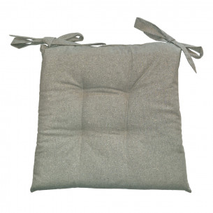 Set 2pz Cuscino per sedia in lurex Glow 42x42cm grigio Olibò 2