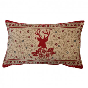 Cuscino natalizio in lurex 60x40 cm soggetti assortiti sfoderabile 2