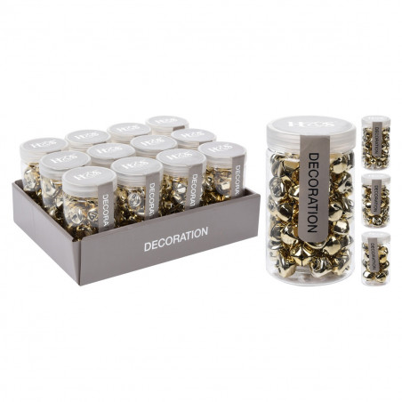 Confezione di sonagli, campanelle di Natale oro misure assortite
