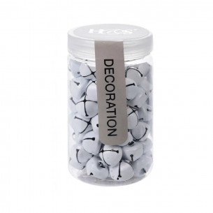 Confezione di sonagli, campanelle di Natale bianco misure assortite 2