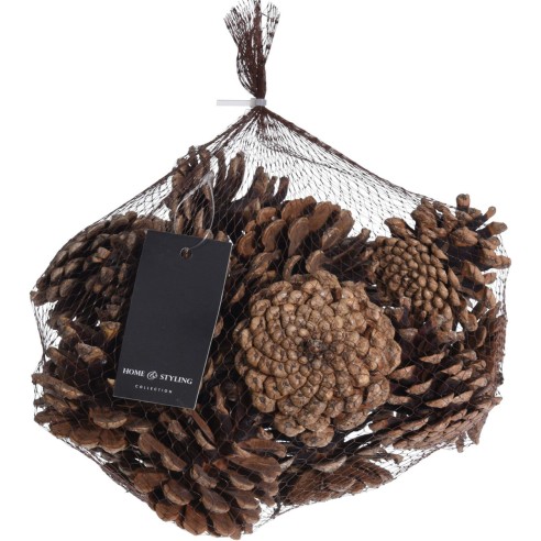 Sacchetto di pigne 8 cm da 300 g assortito H&S Collection