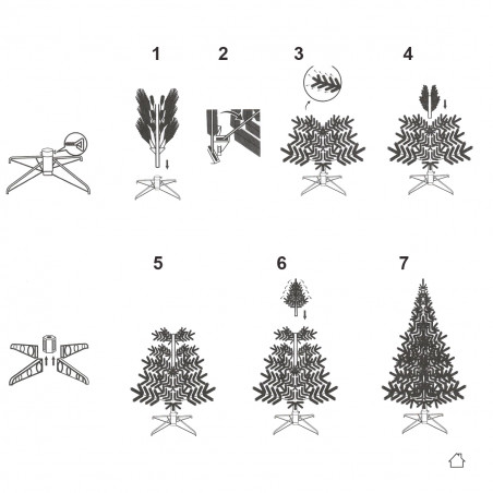 Albero di Natale innevato Tirolo 120 cm Domus