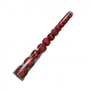Palline di Natale rosso Ø 6 cm confezione da 12 pezzi Domus