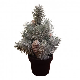 Albero di Natale pinetto con pigne e bacche H22 cm assortito 2