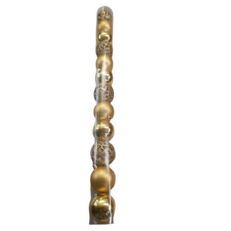 Palline di Natale oro Ø 6 cm confezione da 12 pezzi
