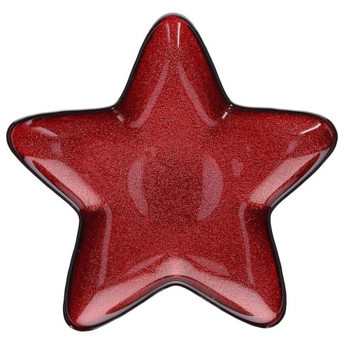 Piatto Stella 24 cm Estrella rosso