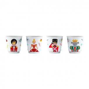Schiaccianoci collection set 4 bicchierini caffè Bialetti