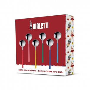 Schiaccianoci collection set 6 cucchiaini caffè Bialetti