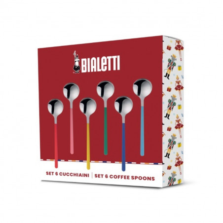 Schiaccianoci collection set 6 cucchiaini caffè Bialetti