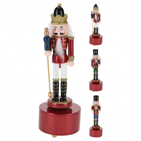 Carillon schiaccianoci in legno H 22 cm assortito H&S Collection