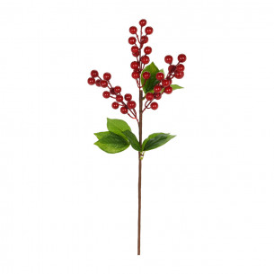 Decorazione natalizia ramo con pigne e bacche H 20 cm assortito