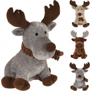 Fermaporta Renna peluche H31 cm assortito