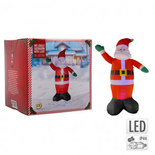 Babbo Natale gonfiabile luminoso H400 cm con luce led