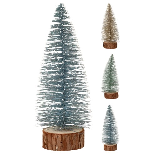 Alberello glitter H25 cm blu assortito