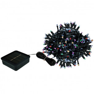 Luci di Natale cavo verde 480 LED multicolor memory giochi pannello solare Prequ D3803