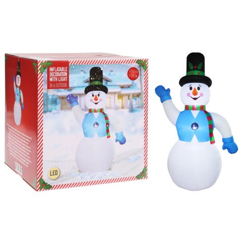 Pupazzo di Neve gonfiabile luminoso H360 cm con luci LED